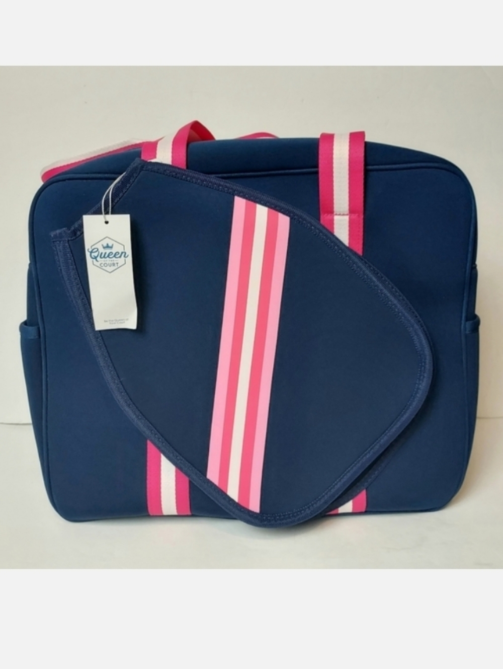 NEW Queen Of The Court Brooklyn Pickleball Bag Blue Pink